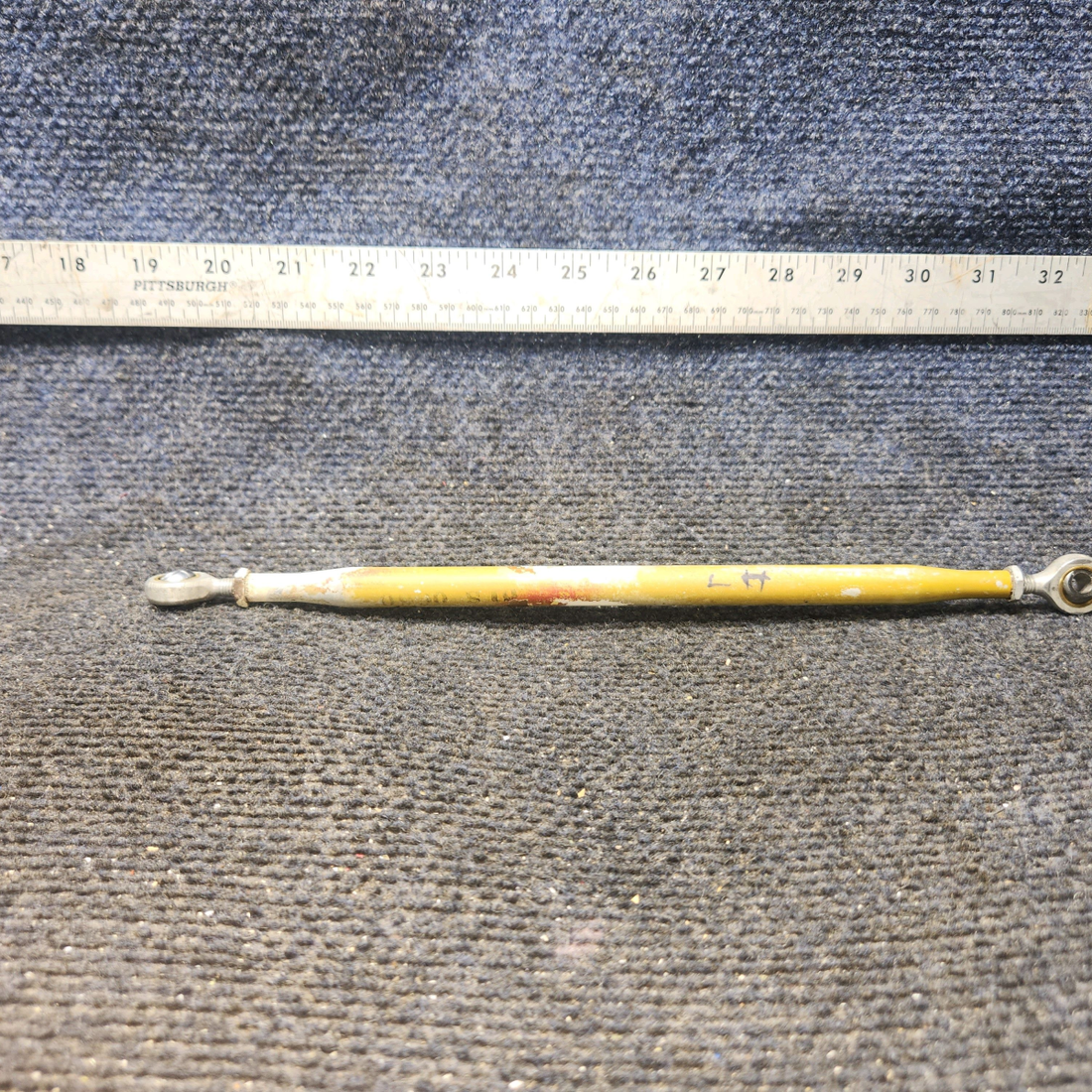 Used aircraft parts for sale, 35-521152-12 BEECHCRAFT F35 Aileron Control Rod Assembly