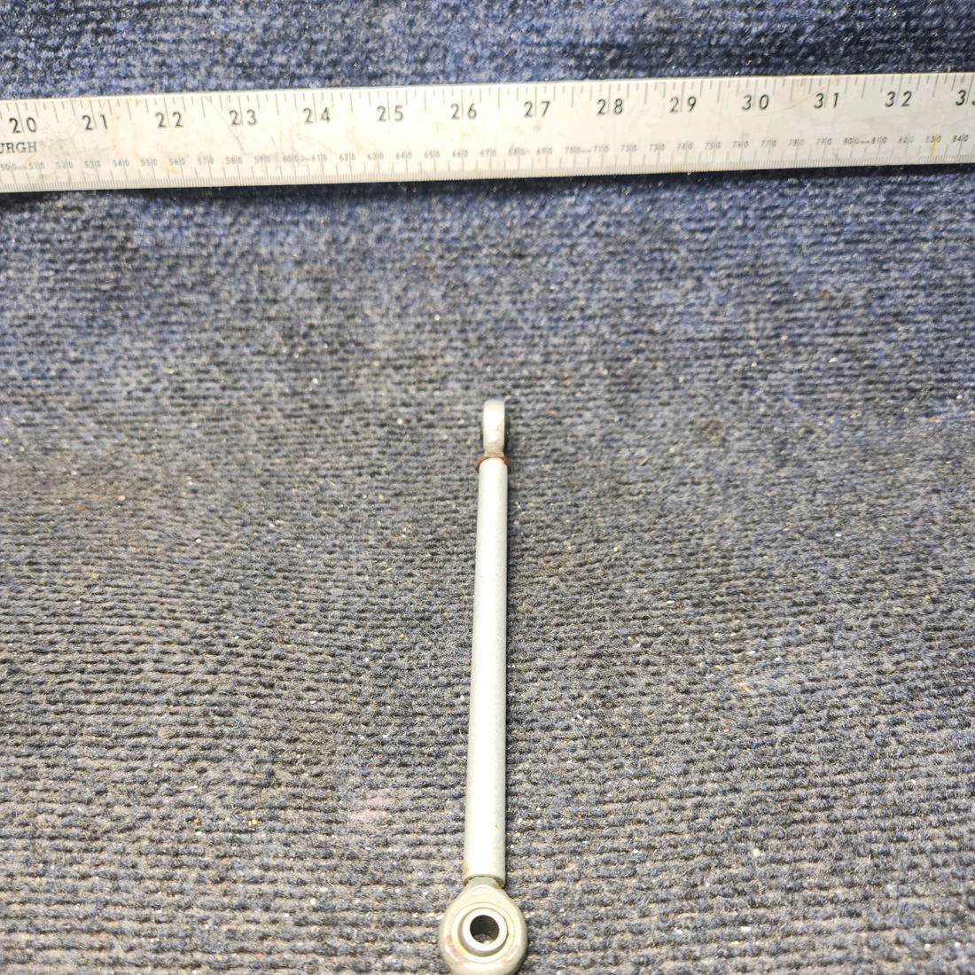 Used aircraft parts for sale, 169-524013-33 Beechcraft C23 SUNDOWNER Aft Rudder Pedal Control Rod Interconnect Assembly