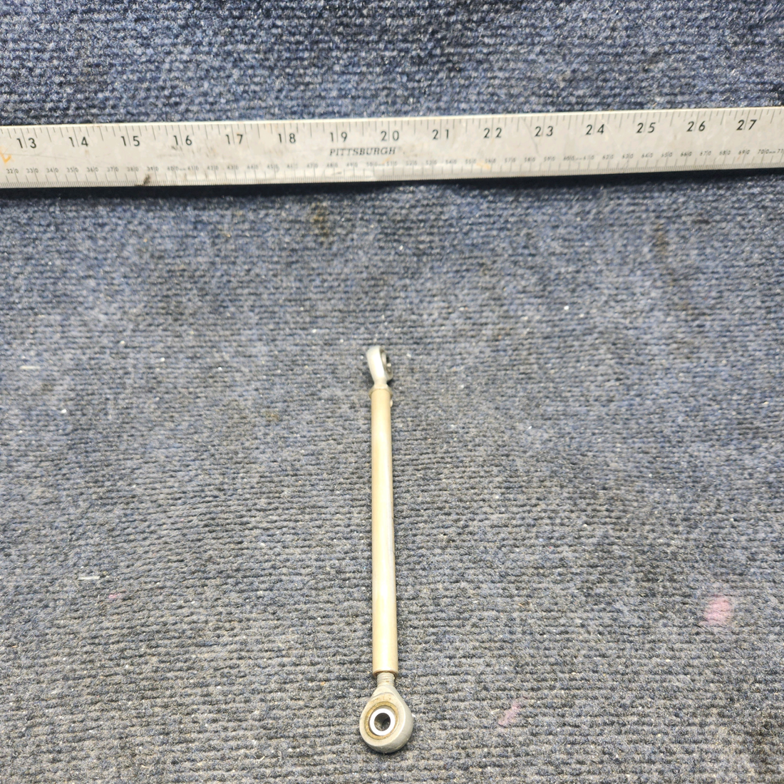 Used aircraft parts for sale, 169-524013-37 Beechcraft A23A Musketeer Custom III RUDDER PEDAL CONTROL ROD INTERCONNECT FWD