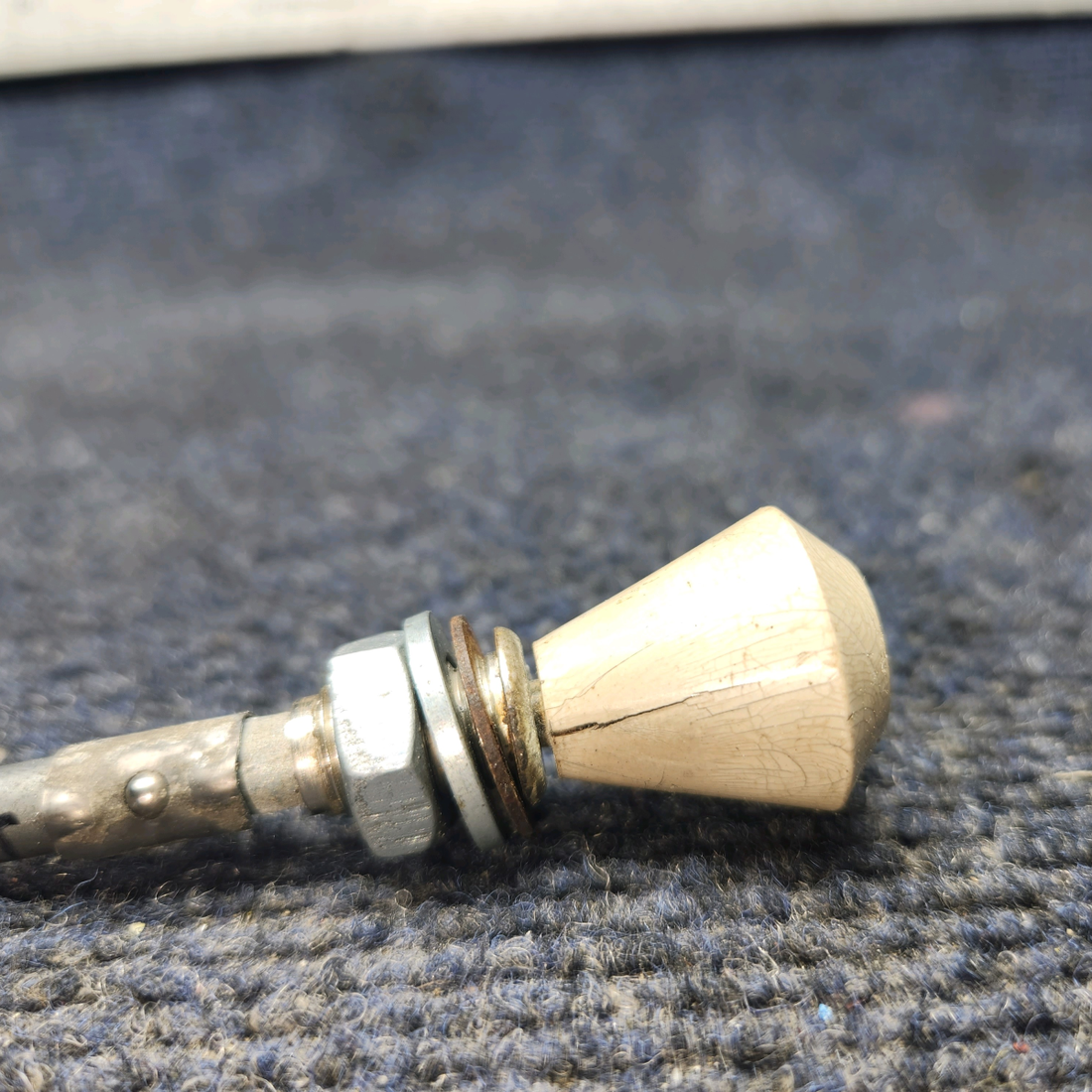 Used aircraft parts for sale, 35-380051-21 Beechcraft A24R Control Cable Cabin Head Assembly