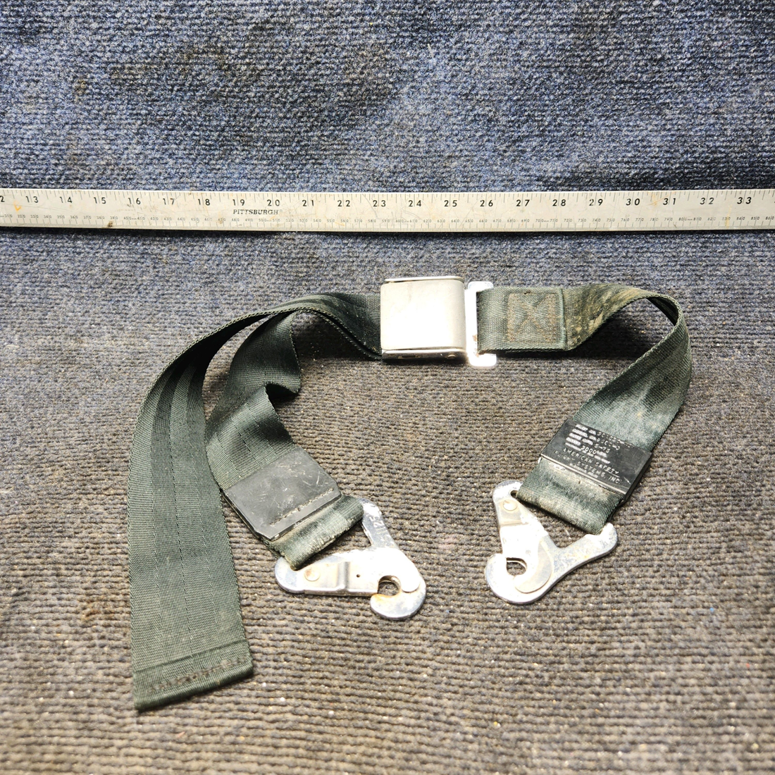 Used aircraft parts for sale, 501086-401 Cessna C175 Seat Belt Assy Rear Seat