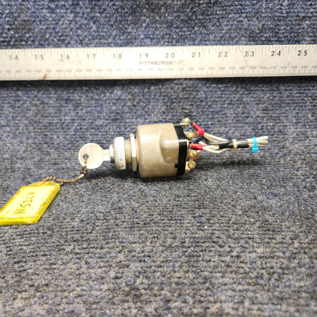Used aircraft parts for sale, 10-357200-1A Beechcraft A24R Bendix Ignition Switch Assembly W/ Key