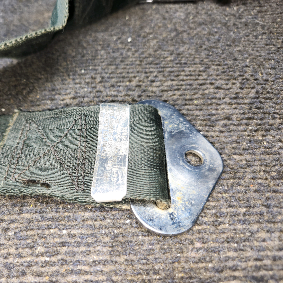 Used aircraft parts for sale, 502985-401 America Safety Beechcraft C23 SUNDOWNER Safety Seat Belt
