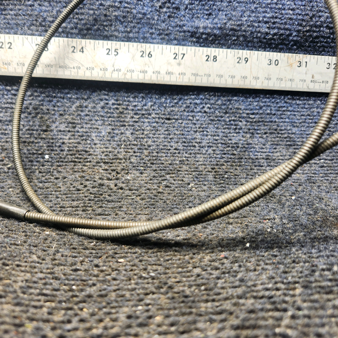 Used aircraft parts for sale, S1224-1 Cessna 172E Carburetor Heat Cable Assembly (Length: 47")