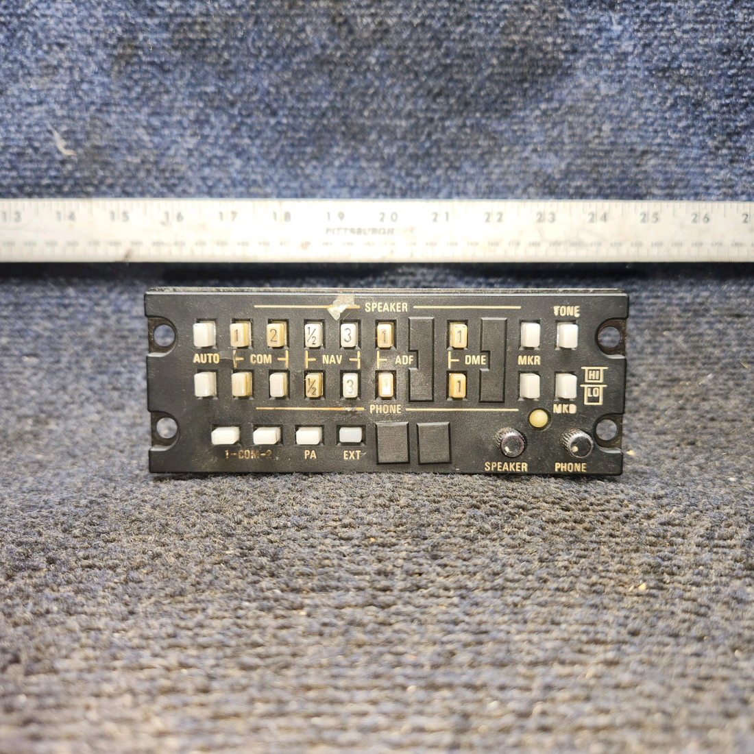 Used aircraft parts for sale, 071-1087-09 King KA-119 KA119 Audio Control Panel
