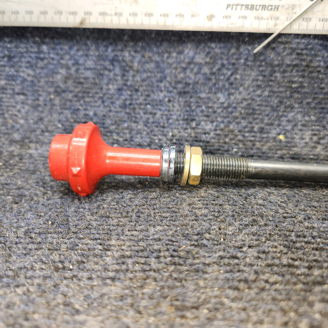 Used aircraft parts for sale, ACSA-700-12-1 Bottom-Lock Mixture Control Cable Assembly – 50"