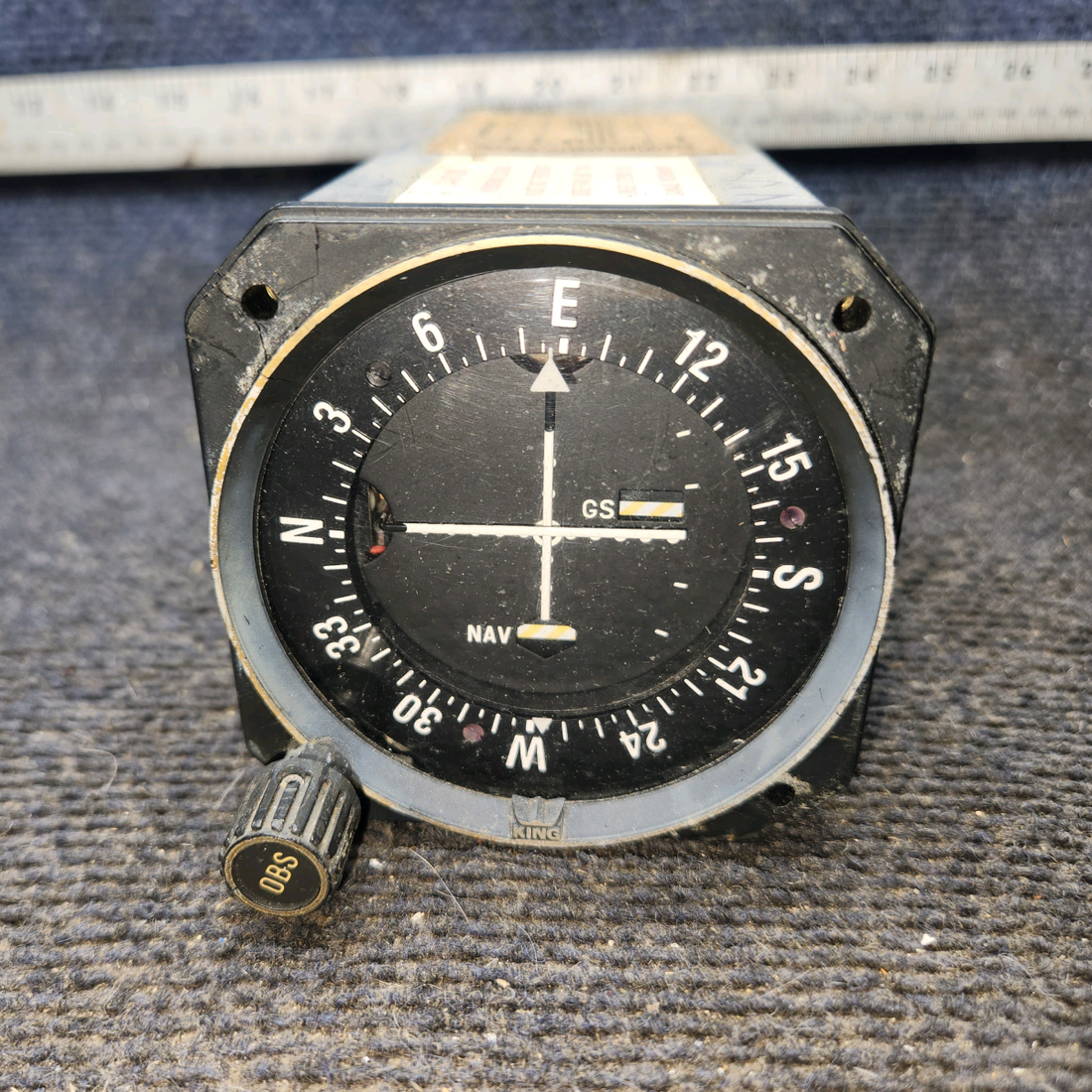 Used aircraft parts for sale, 066-3056-01 King Radio KI-209 cessna 172N VOR-LOC-Glideslope Indicator with Mods (Volts: 11-33)