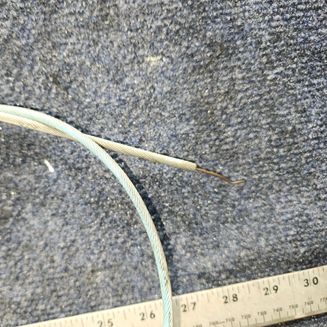 Used aircraft parts for sale, Cabin Air Control Cable Assembly Piper PA28-161 Cabin Air Control Cable Assembly (length 52")