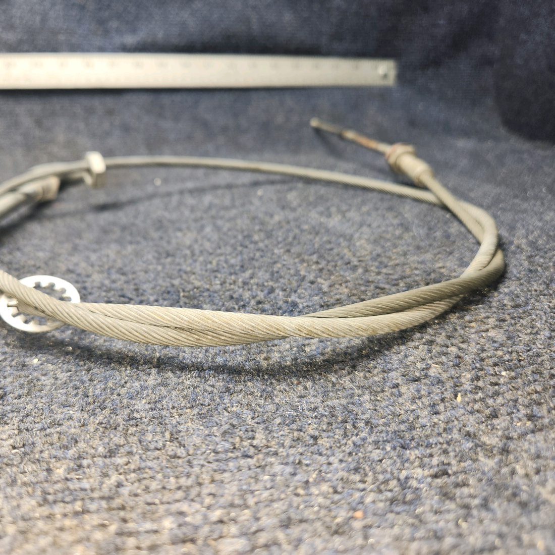 Used aircraft parts for sale, 95-940011-3 BEECHCRAFT 95-55B Control Cable Heather Assy 68"