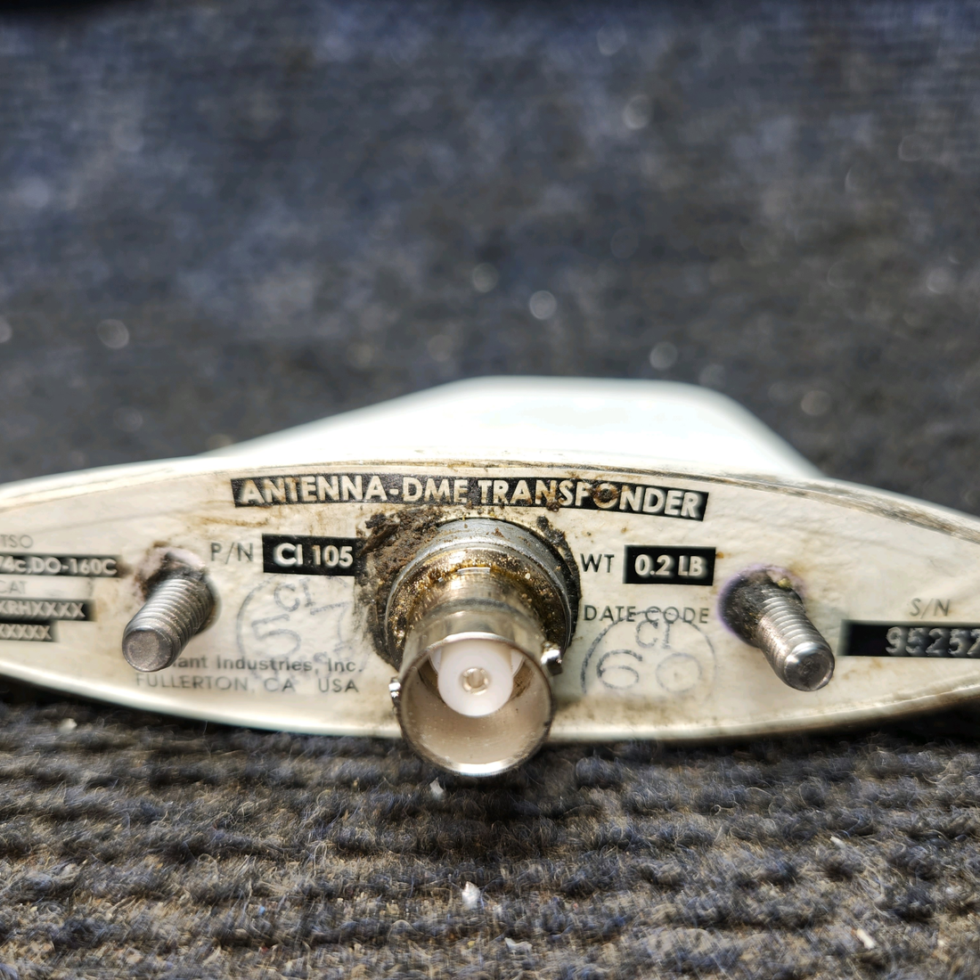 Used aircraft parts for sale, CI-105 Cessna 172E DME/Transponder Antenna