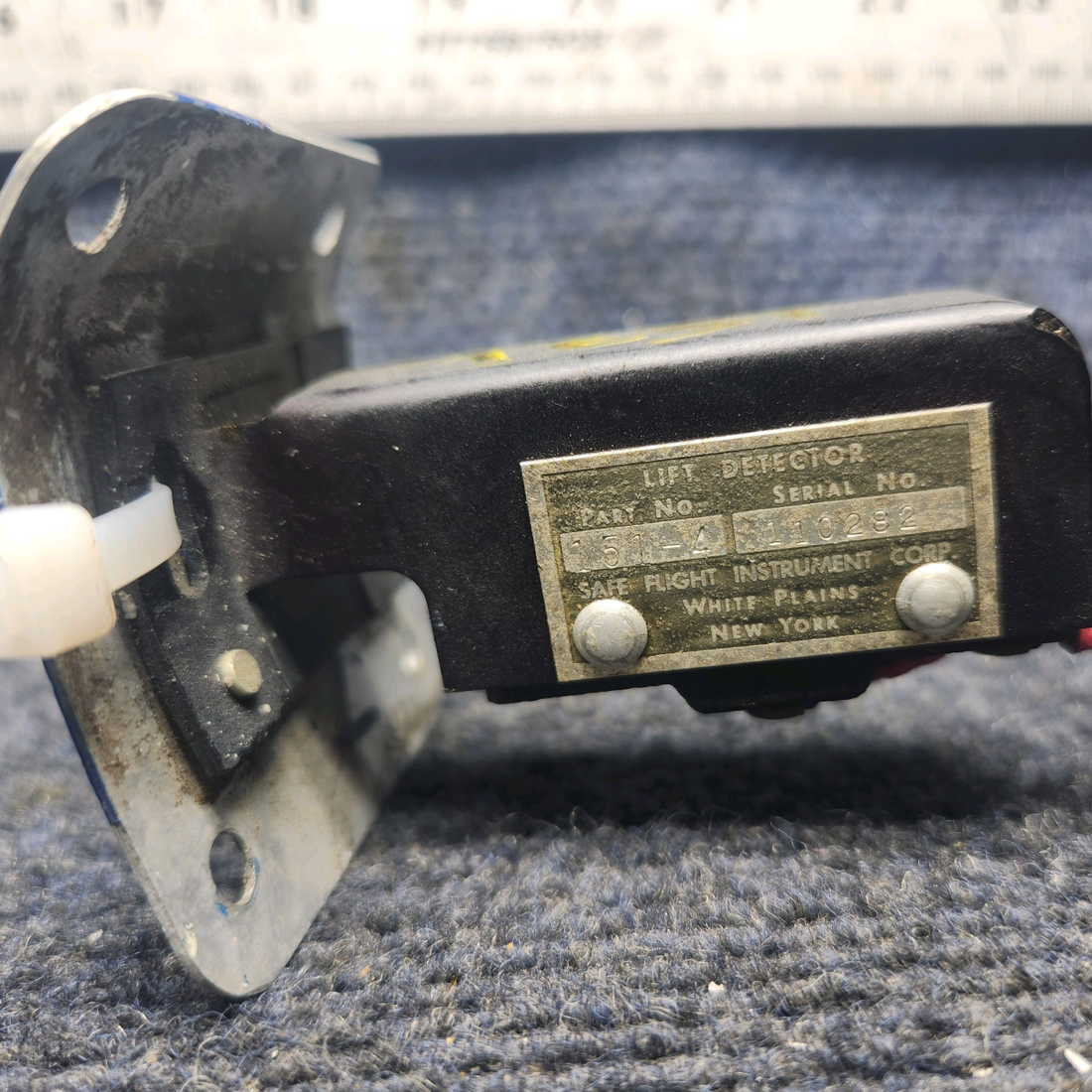 Used aircraft parts for sale, 151-4 Safe Flight Beechcraft A23A Musketeer Custom III LIFT DETECTOR