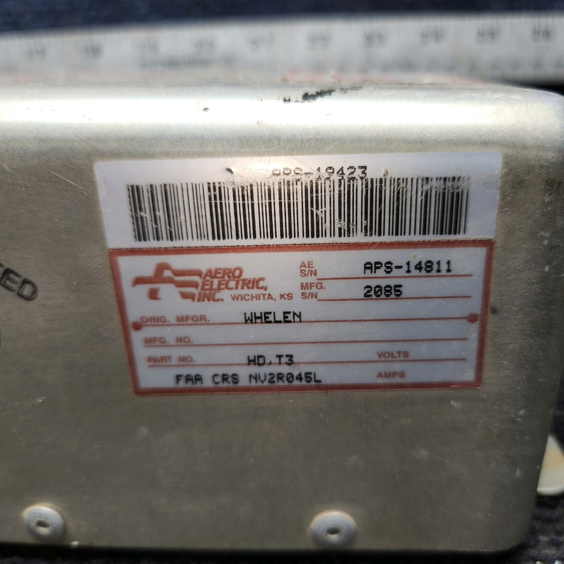 Used aircraft parts for sale, HD,T3 Whelen Stobe Power Supply (12V)