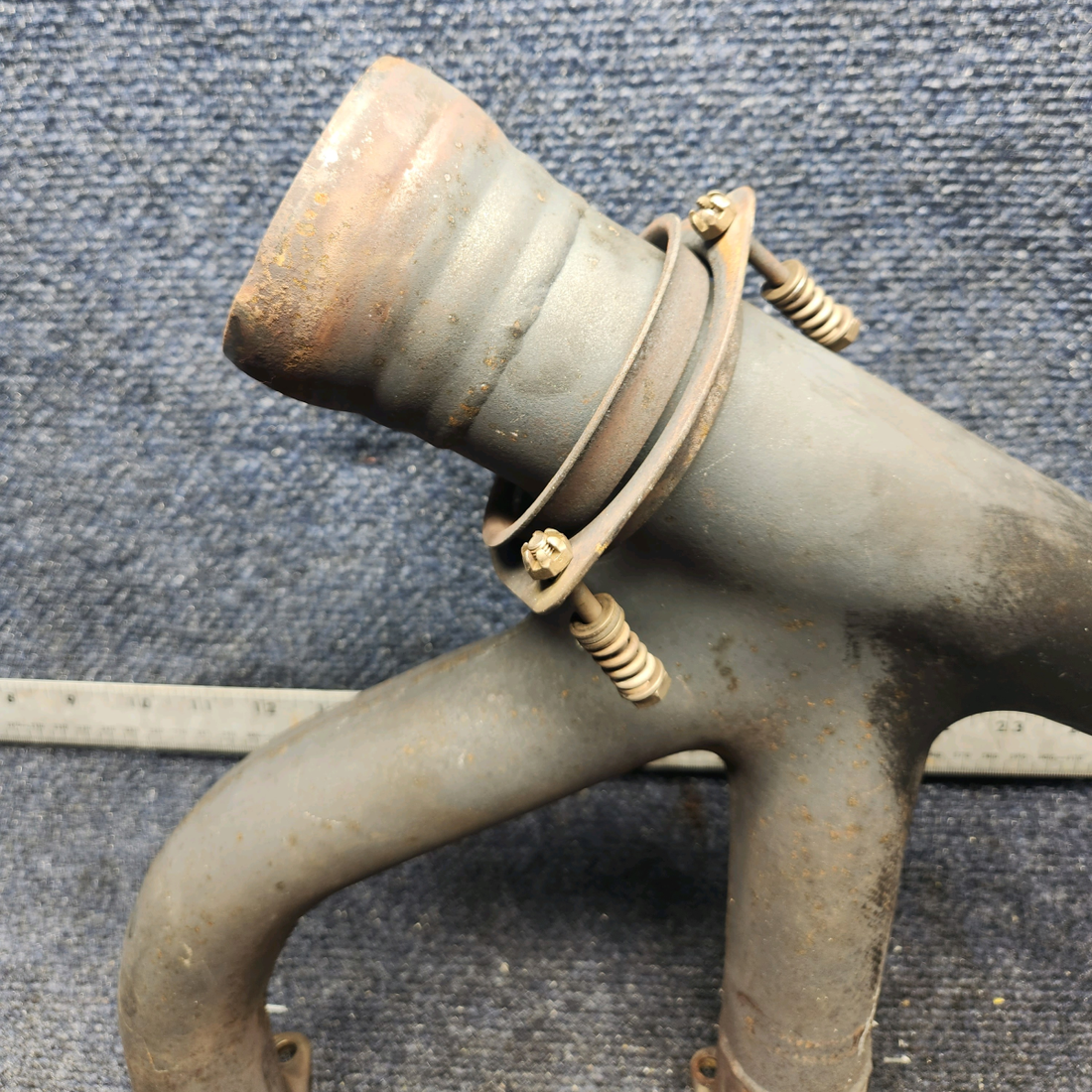 Used aircraft parts for sale, 35-950116 Beechcraft F33A EXHAUST STACK ASSEMBLY RH W/ PROBE HOLES
