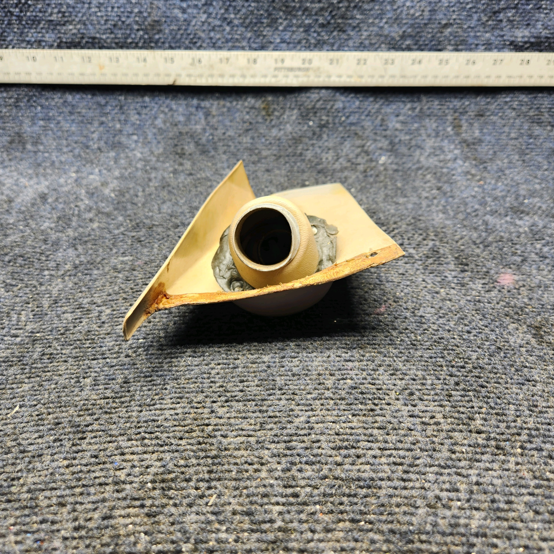 Used aircraft parts for sale, 169-534026-1 , B-2120-501 Beechcraft A23A Musketeer Custom III OUTLET LH ESCUTCHEON W/ WEMAC VENT