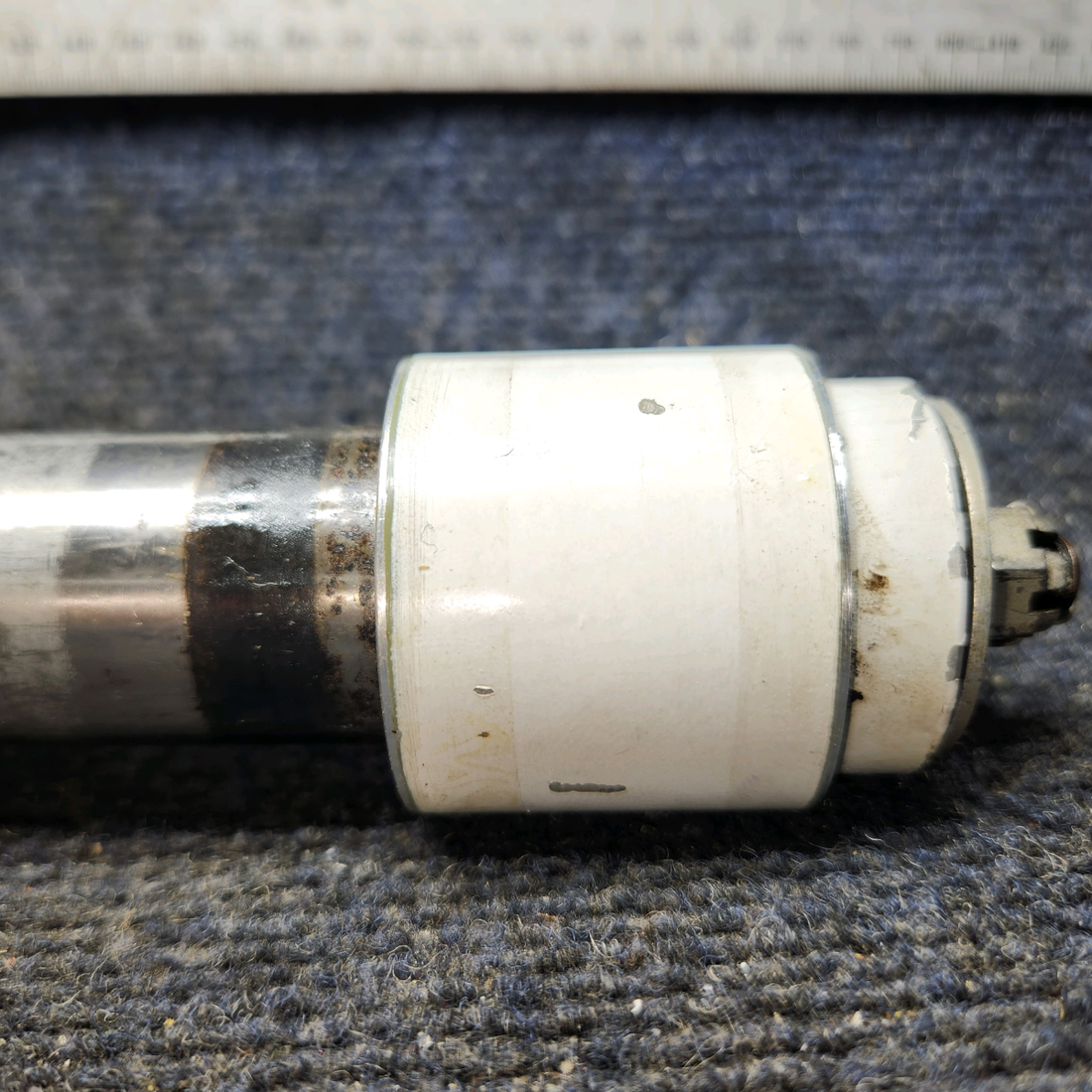 Used aircraft parts for sale, 0543001, 0543037-1, 0543003 Cessna 172E Nose Gear Axle Tube w/ Spacers & Ferrule