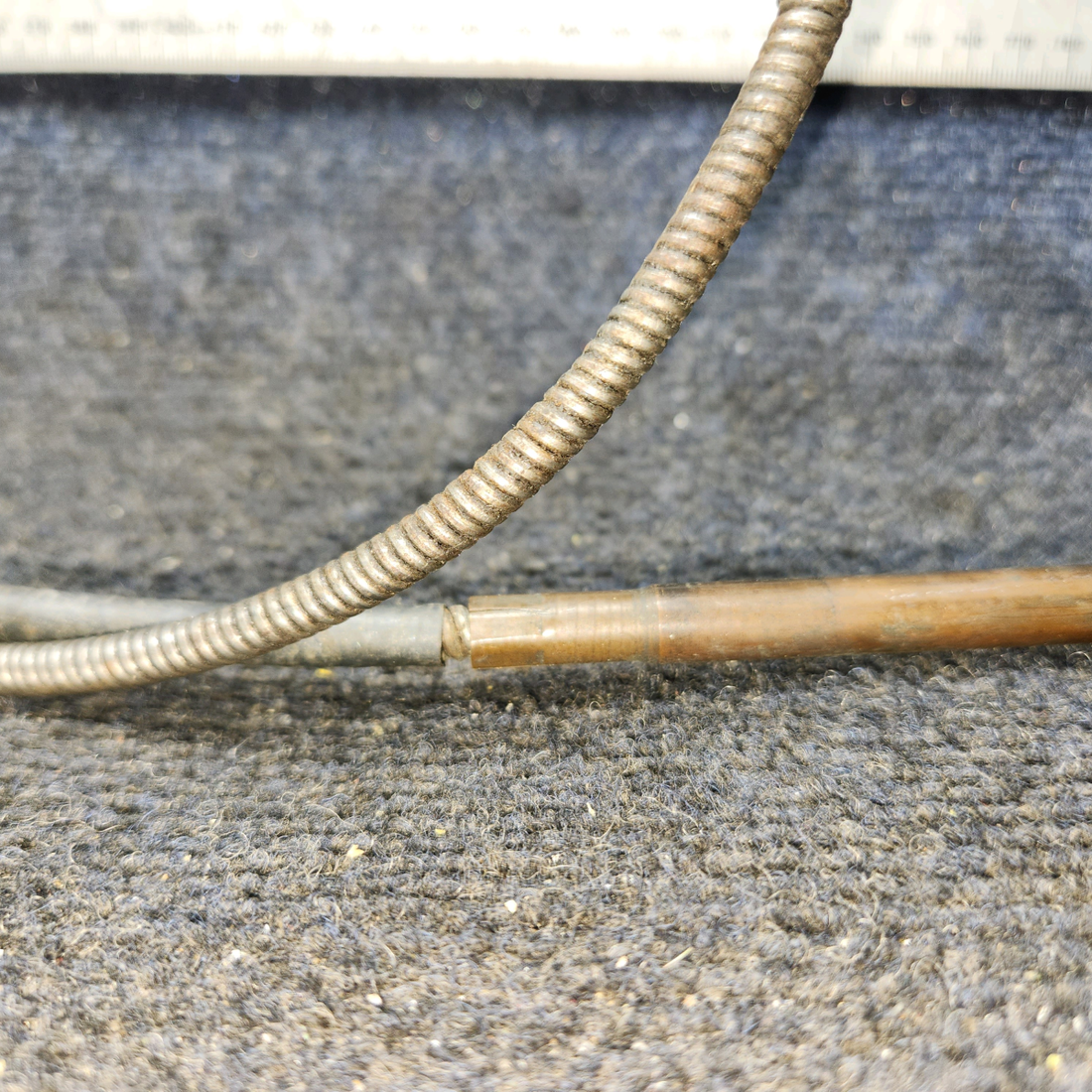 Used aircraft parts for sale, 35-550523 BEECHCRAFT F35 Cabin Heat/Defrost Control Cable Assy – 39" Length