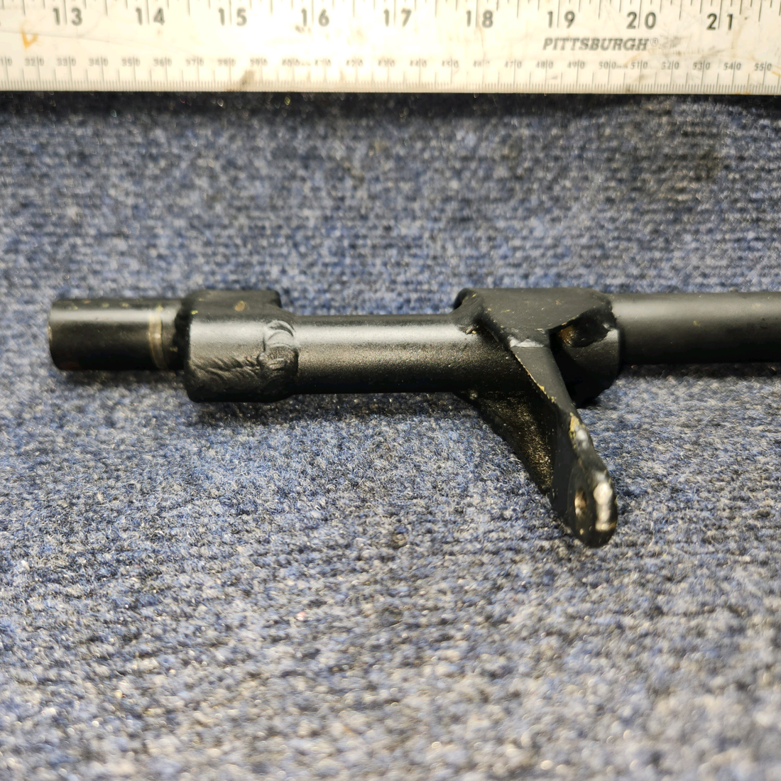 Used aircraft parts for sale, 22237-000 PIPER PA-24-250 Rudder Pedal and Toe Brake Torque Shaft Assembly
