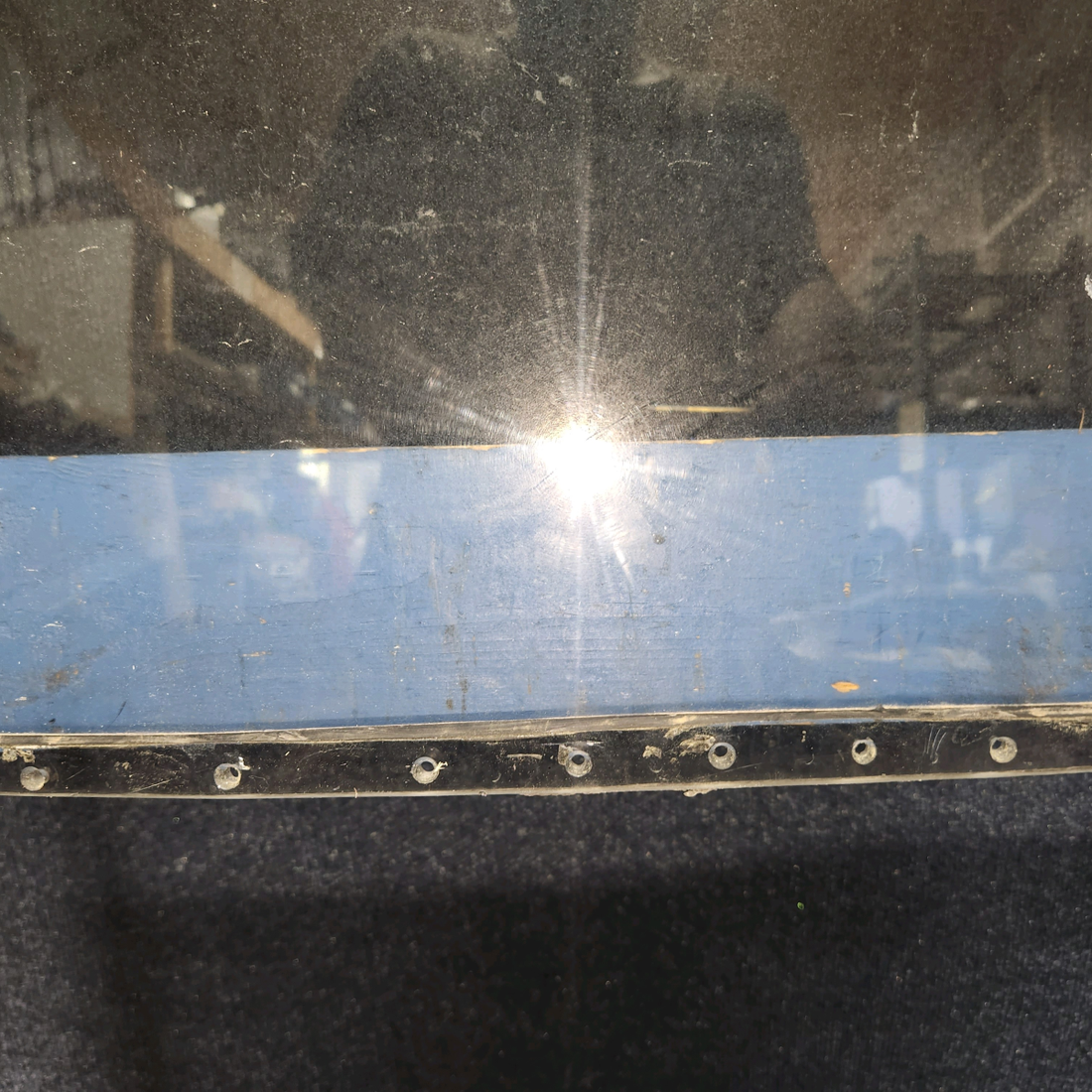 Used aircraft parts for sale, 35-410474-61 Beechcraft 35-33 Windshield (0.2525")
