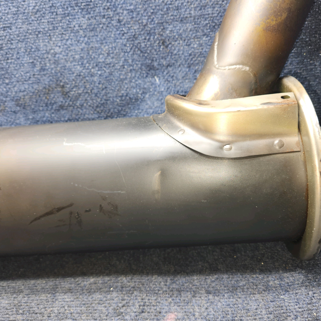 Used aircraft parts for sale, 1754001-9 CESSNA 172K LYCOMING MUFFLER (BENT TAILPIPE) "SEE PHOTOS"
