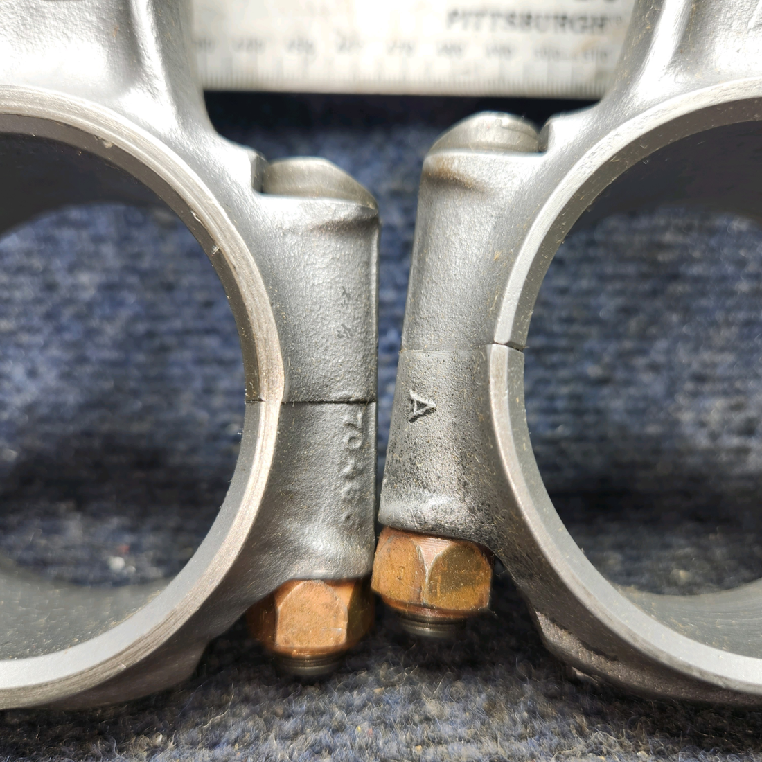 Used aircraft parts for sale, 78030 Lycoming O-320 Piper PA28-140 Connecting Rod (Red Tag)Set of 4