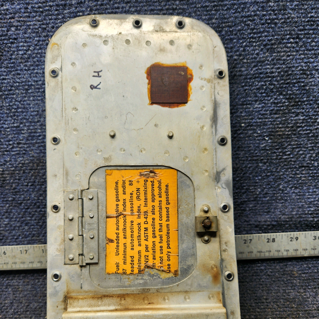 Used aircraft parts for sale, 33-110010-608 Beechcraft 35-33 Fuel Cell Door Assembly – RH