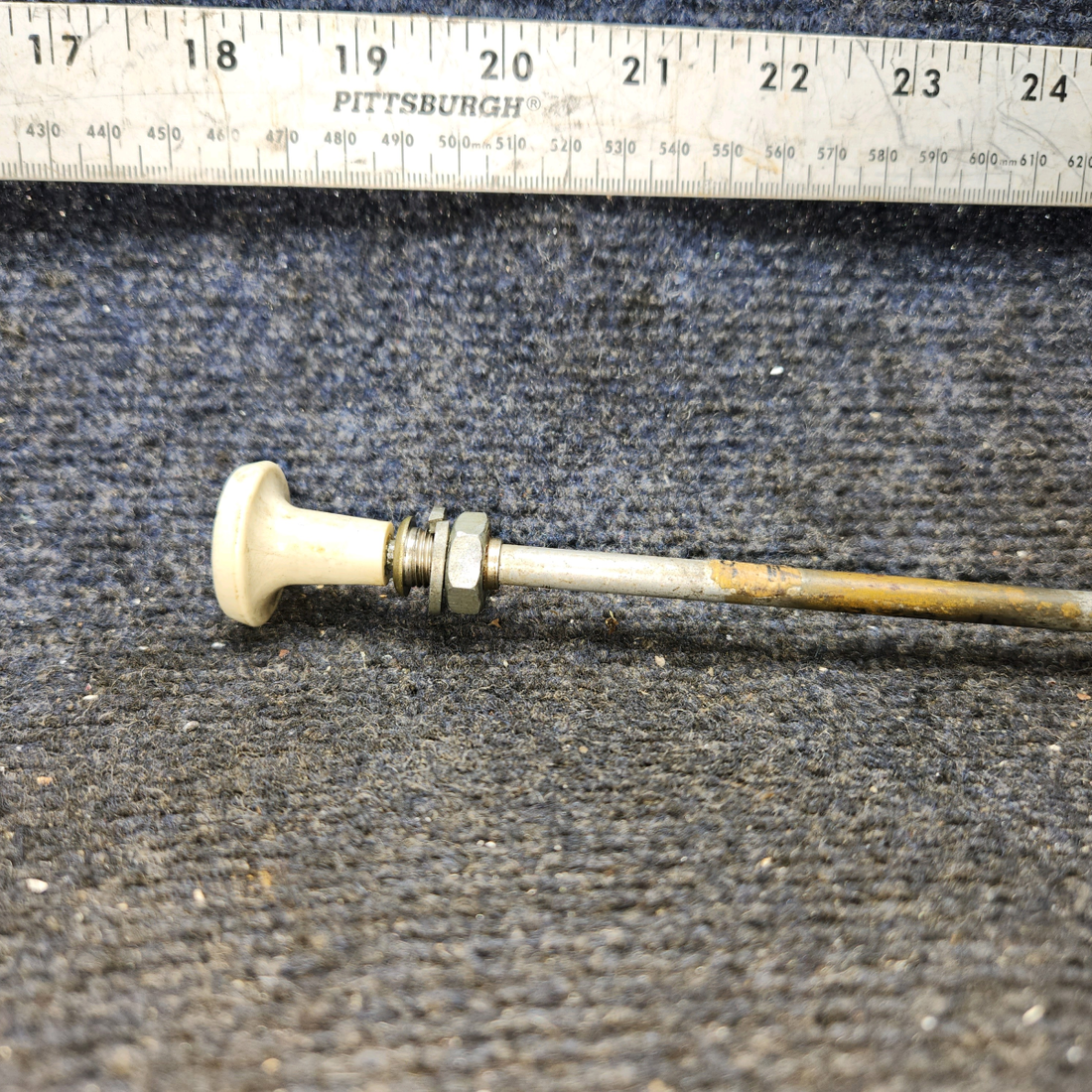 Used aircraft parts for sale, S1239-7 Cessna 172E Cabin Heat Control Cable (Length: 44”)