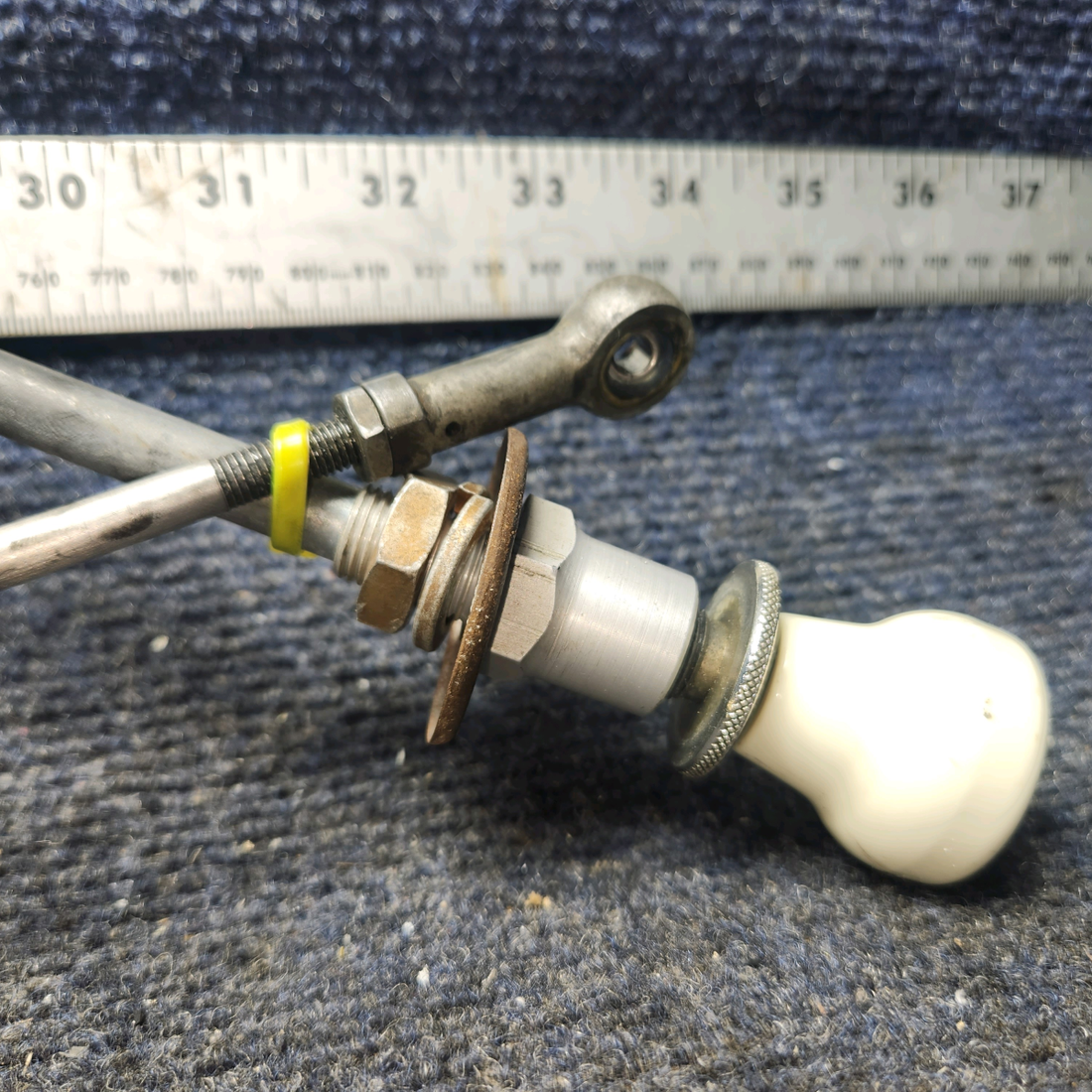 Used aircraft parts for sale, S1222-6 Cessna 182G Throttle Control Cable (37.25" long)