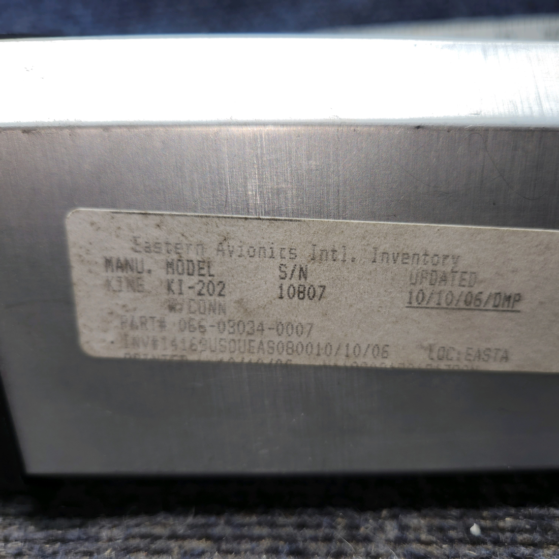 Used aircraft parts for sale, 066-3034-07 King Radio KI-202 cessna 172N VOR, Localizer Indicator