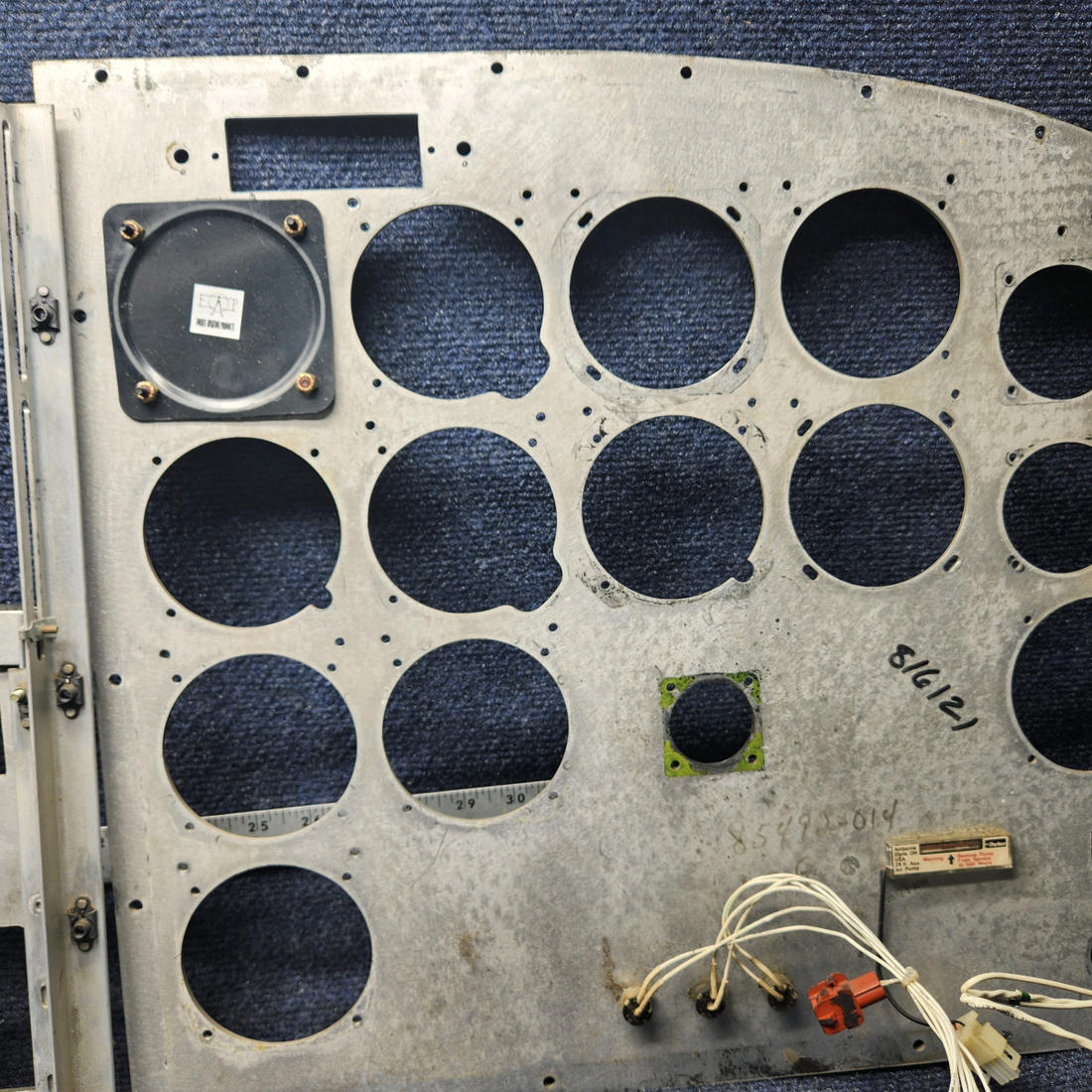 Used aircraft parts for sale, Instrument-panel PIPER PA28-161 Warrior III 1995 ALUMINUM INSTRUMENT  PANEL LH & RH