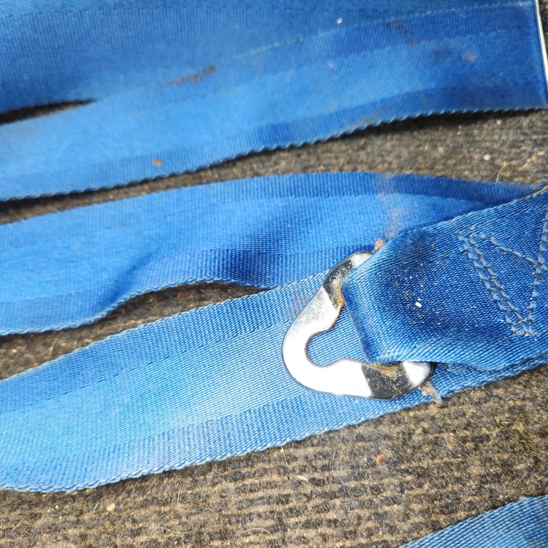 Used aircraft parts for sale, 2-846-745 American Safety cessna 172N Seat Belt Assembly Set with Anchors – Blue