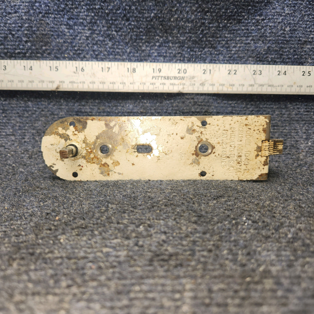 Used aircraft parts for sale, 1040-B Beechcraft A24R Decker Door Latch Interior