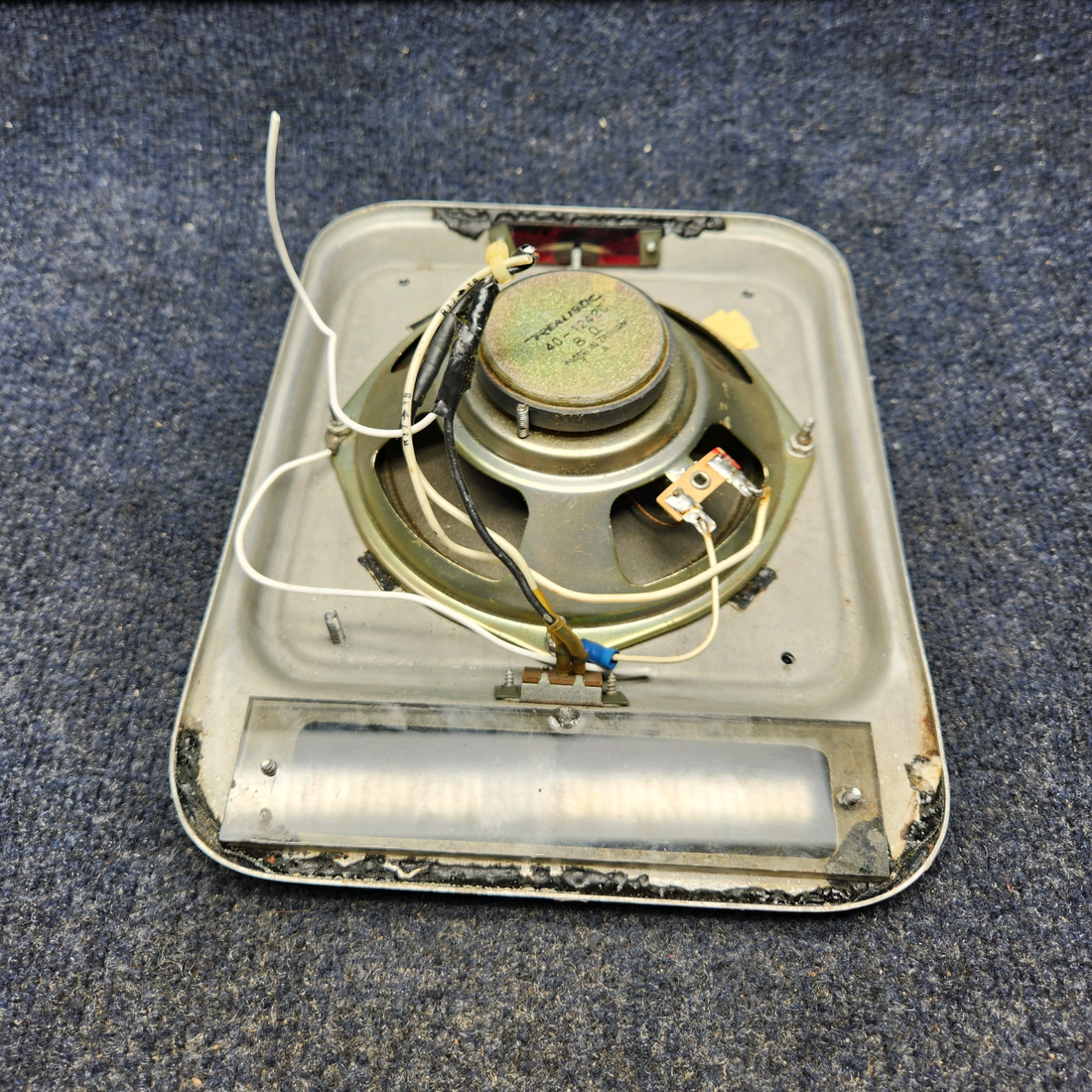 Used aircraft parts for sale, 35-344140-602 BEECHCRAFT F35 OVERHEAD DOME LIGHT FRAME / SPEAKER COVER