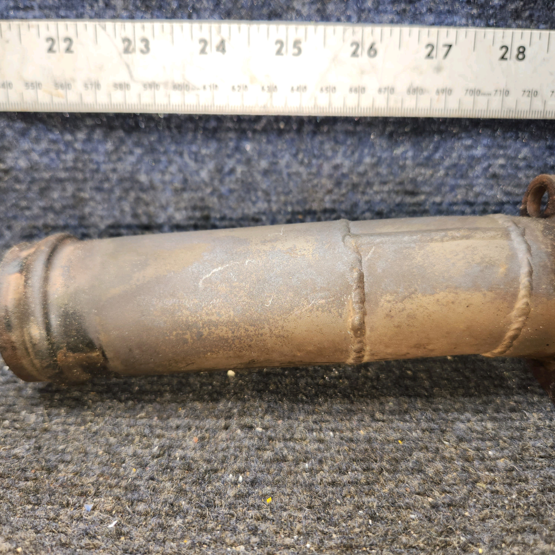 Used aircraft parts for sale, 0550176-13 Continental O-300 Cessna C175 Curved Exhaust Riser