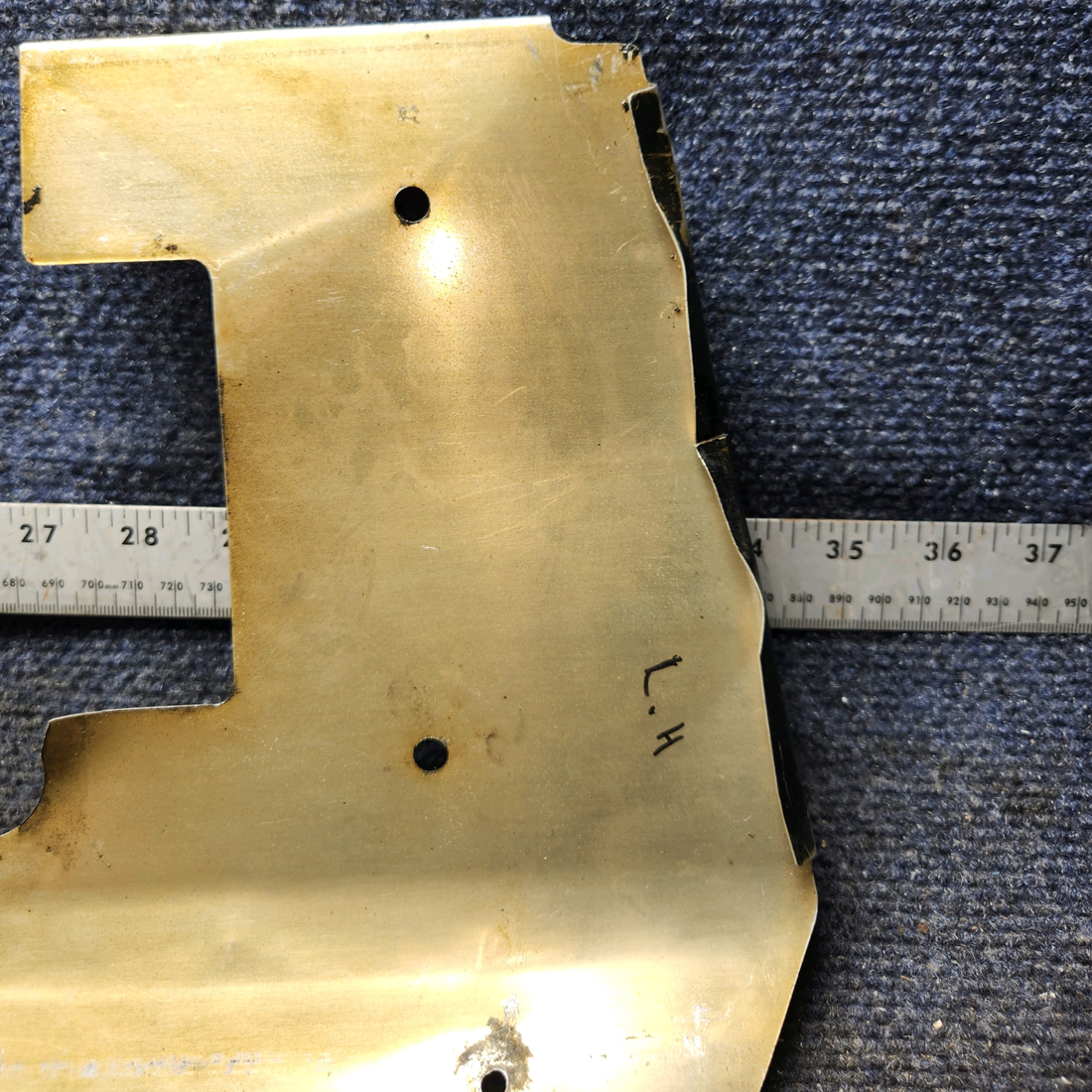 Used aircraft parts for sale, 0513057-1 Cessna 172E Rudder Bar Shield LH