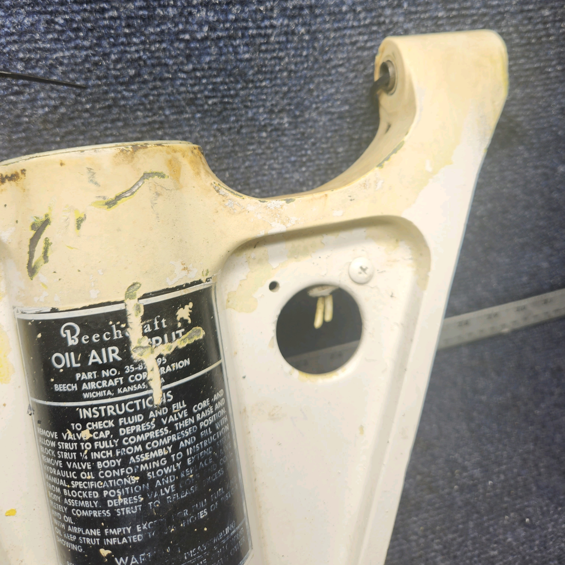 Used aircraft parts for sale, 45-820096-603 Beechcraft F33A BRACE ASSY NOSE LANDING GEAR