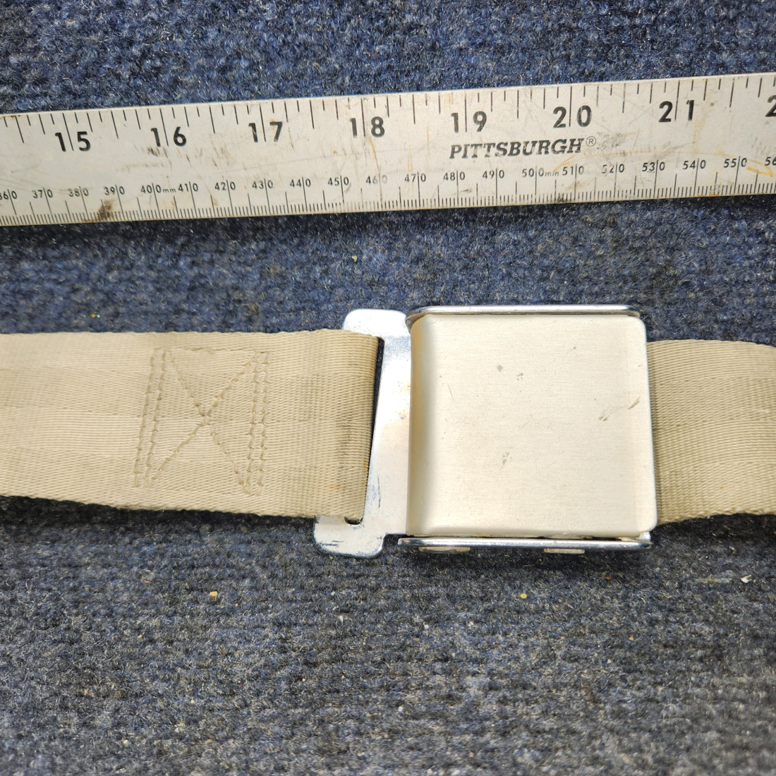 Used aircraft parts for sale, BE-2006 Beechcraft A24R Seatbelt Beige SEE PHOTOS FOR DETAILS"