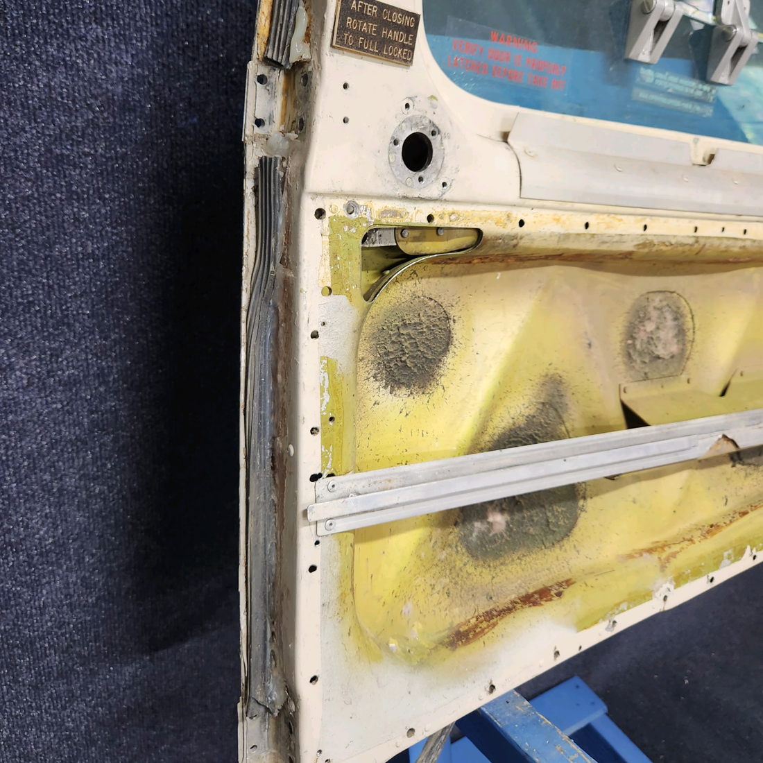 Used aircraft parts for sale, 35-400010 BEECHCRAFT F35 CABIN DOOR STRUCTURE (MINUS INTERNALS)