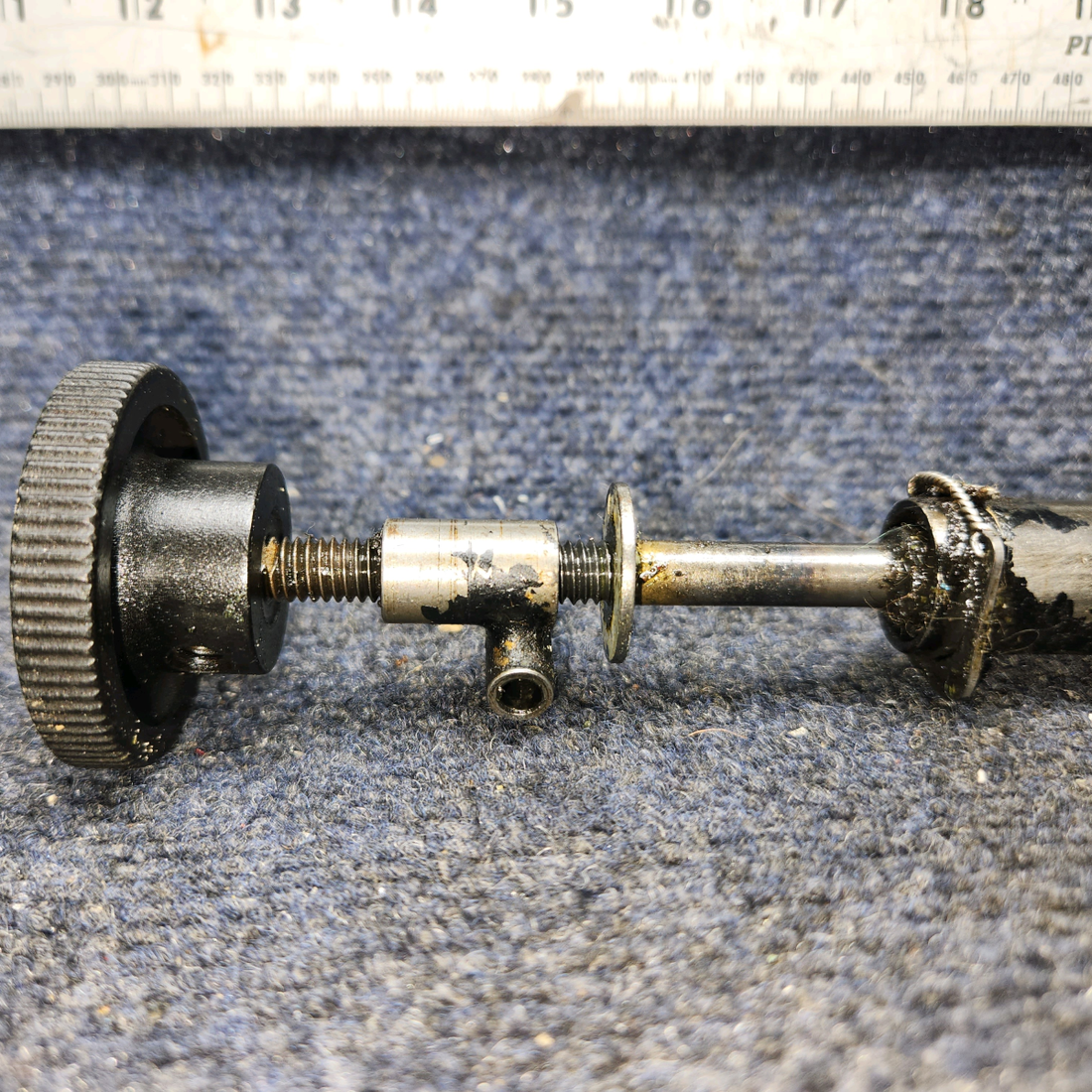 Used aircraft parts for sale, 65837-002 Piper PA28-161 Rudder Trim Adjustment Assembly