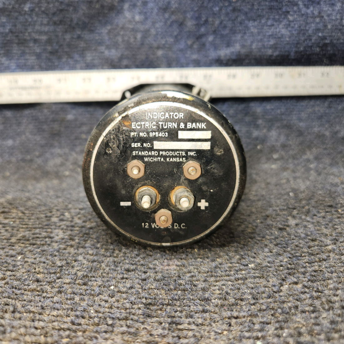 Used aircraft parts for sale, SP5403-1 Cessna 172F Aircraft Indicator Electric Turn and Bank 12V