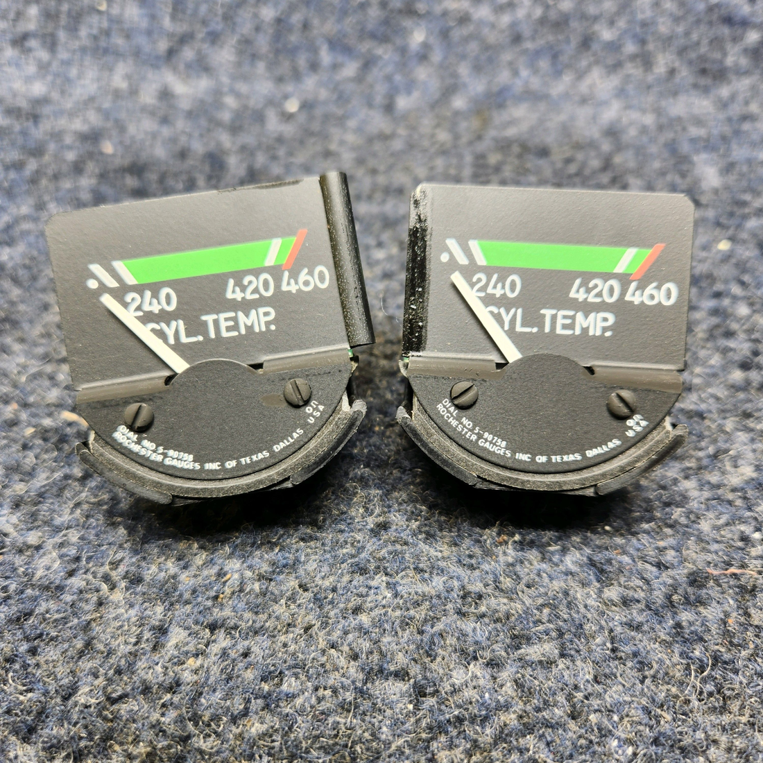 Used aircraft parts for sale, 5-90757 PIPER PA28RT-201 ROCHESTER CYLINDER TEMP GAUGE 28 VOLTS PRICE PER EACH