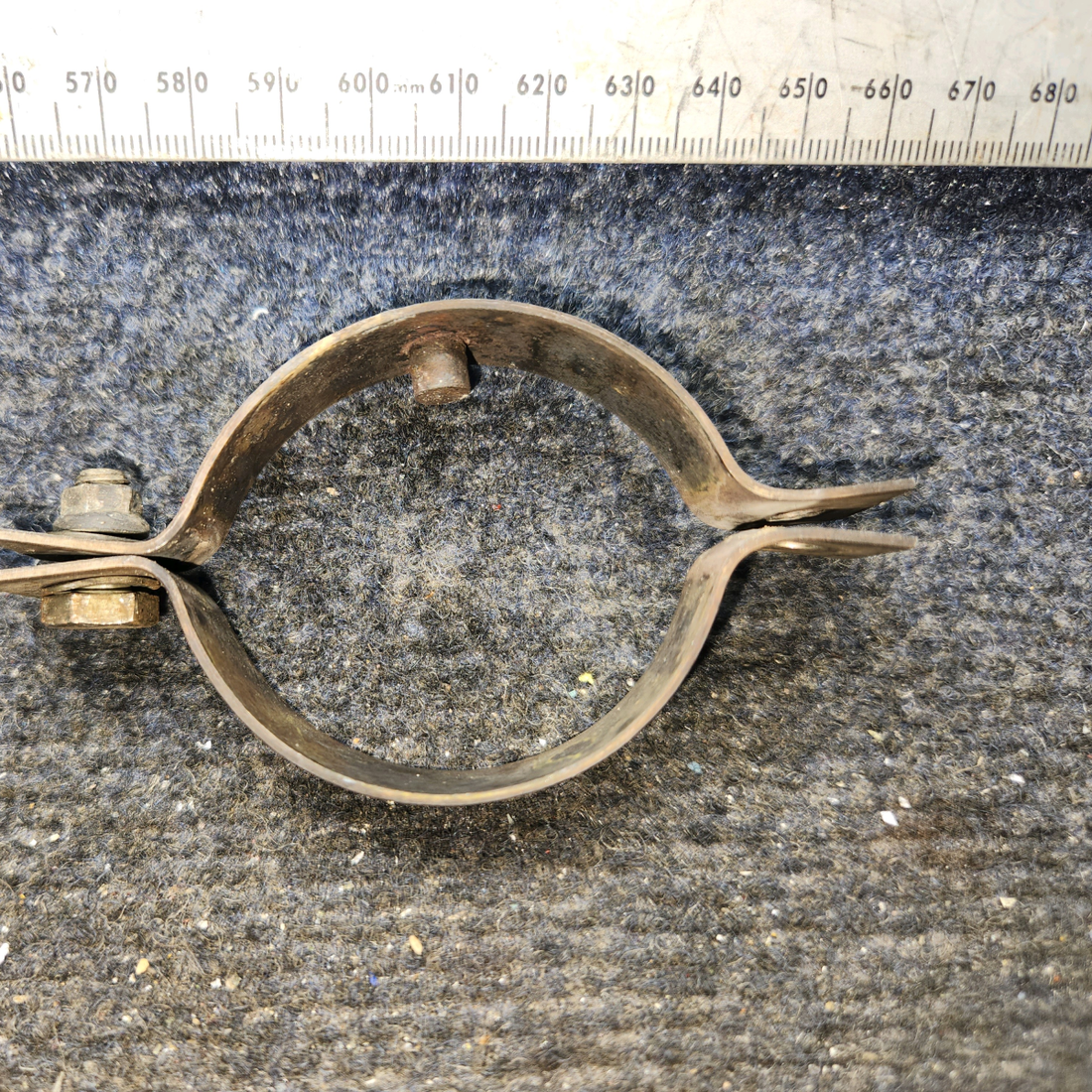 Used aircraft parts for sale, 0450338-9, 0450338-10 cessna 150G Tailpipe Clamp