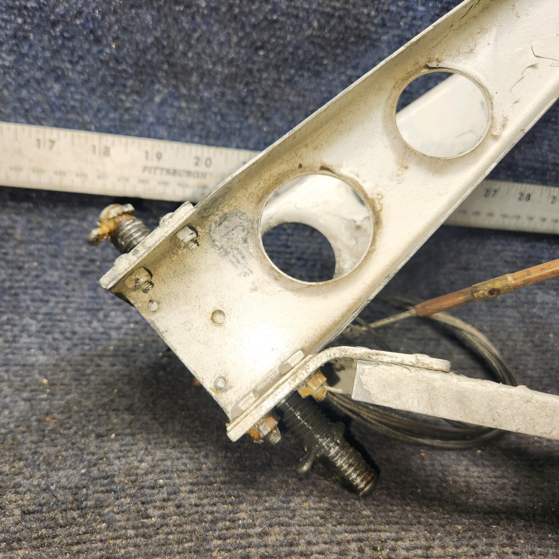 Used aircraft parts for sale, 65244-000, 65245-000, 65246-000 Piper PA28-161 Stabilator Trim Control and Shaft