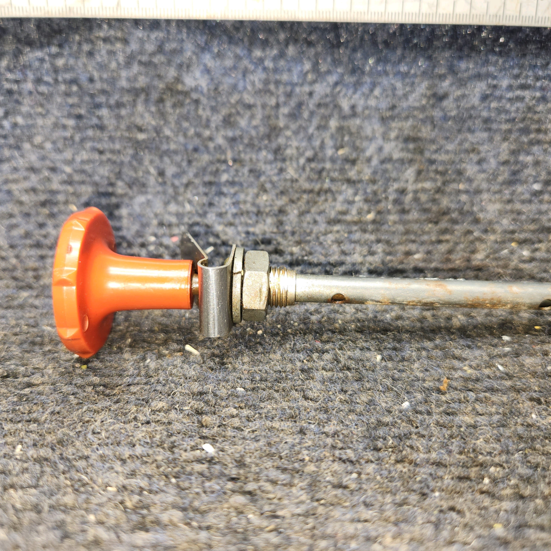 Used aircraft parts for sale, 51231-2, 0513173-1 Cessna 172F Mixture Control Cable with Lock - Length 44.5"