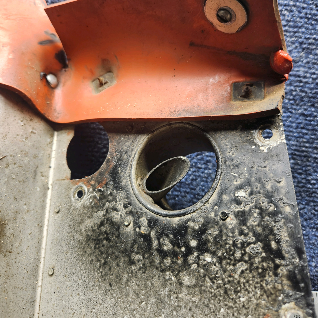 Used aircraft parts for sale, 66722-00 Lycoming O-320 Piper PA28-140 Rear Left Baffle