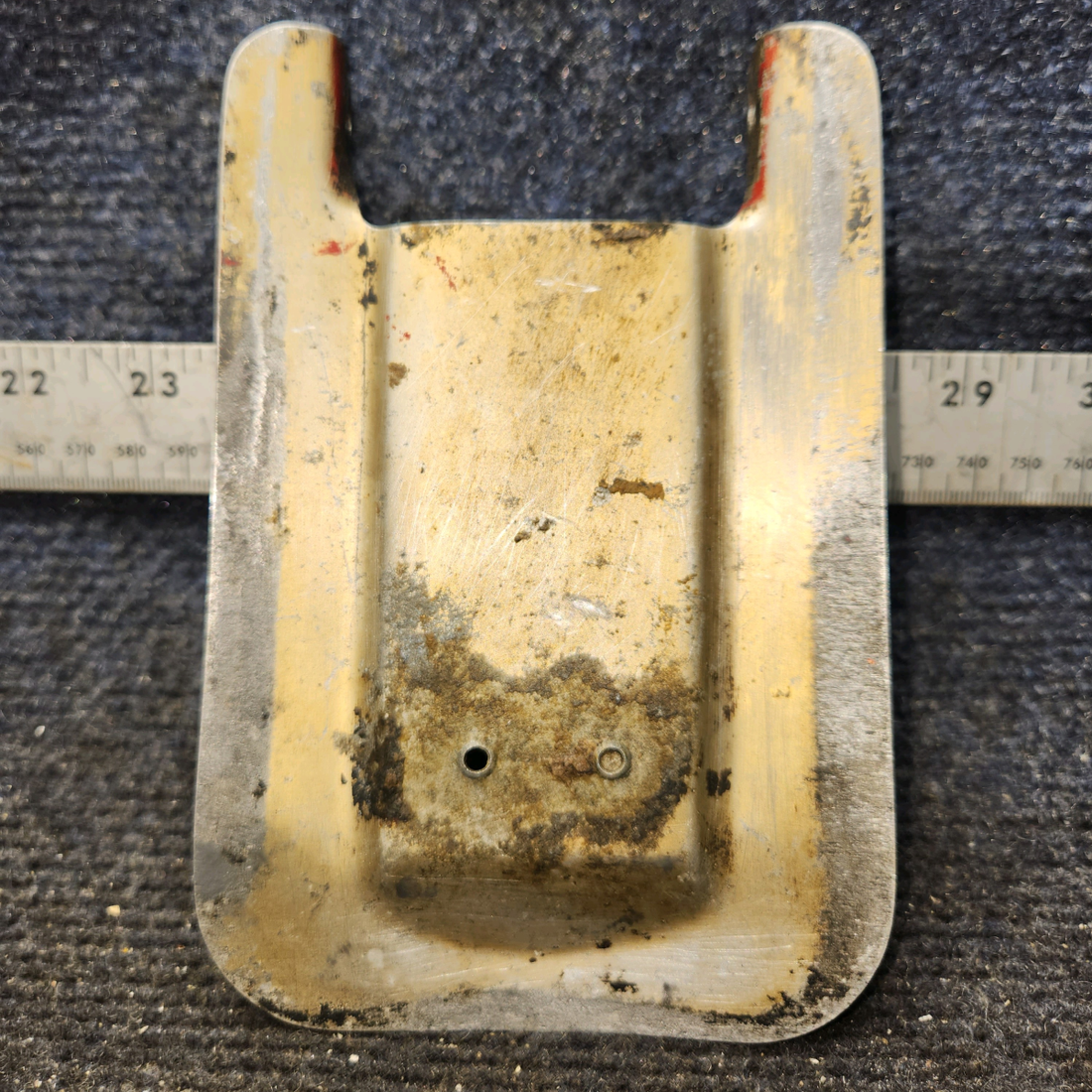 Used aircraft parts for sale, 1243616-1 Cessna 172F Nose Wheel Pant Cover Plate