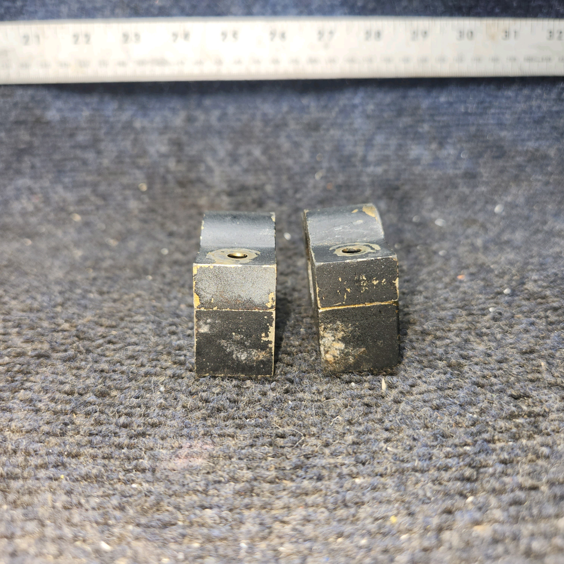 Used aircraft parts for sale, S1674-1 Cessna 172F Rudder Bar Bearing Support - Set of 2