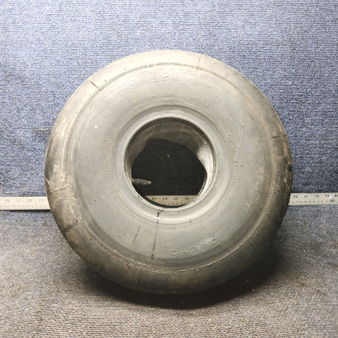Used aircraft parts for sale, 072-314-0 Michelin Condor piper PA-28-181 6.00-6 6-Ply Retread Aircraft Tire w/ Tube