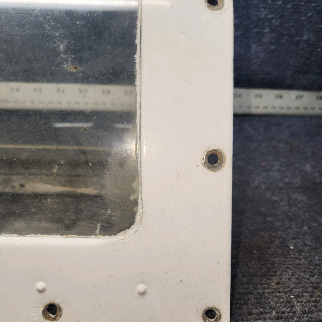 Used aircraft parts for sale, 0523115 cessna 150G Landing Light Window Assembly with Lens