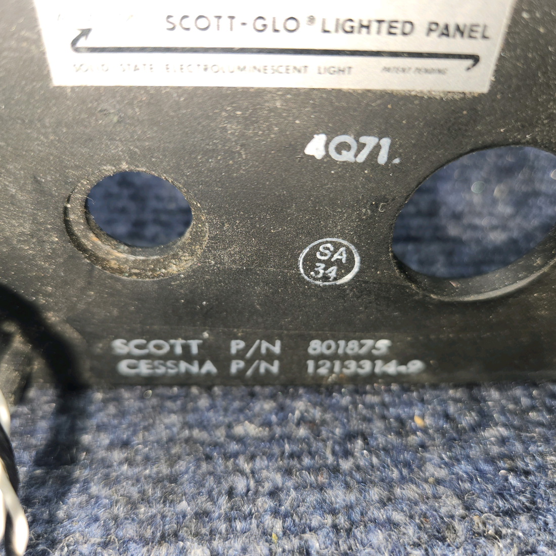 Used aircraft parts for sale, 1213364-3, 1213314-9 Cessna 182P Panel Assy with Switches