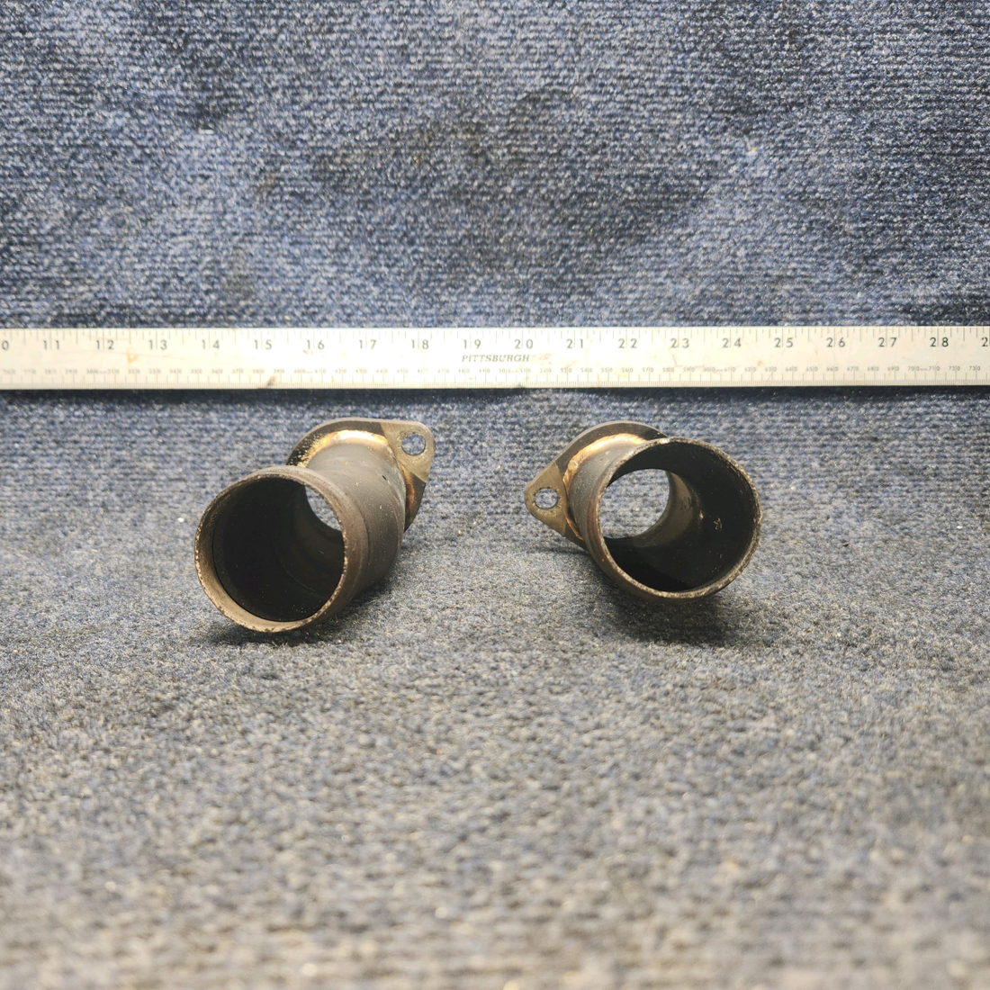 Used aircraft parts for sale, 099001-132 Beechcraft A24R Bent Exhaust Riser with Probe Hole